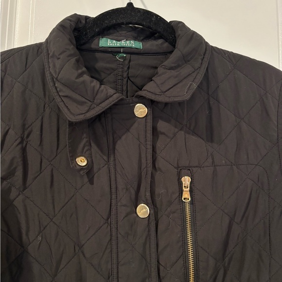 Ralph Lauren Black Quilted Utility Jacket - Picture 4 of 8